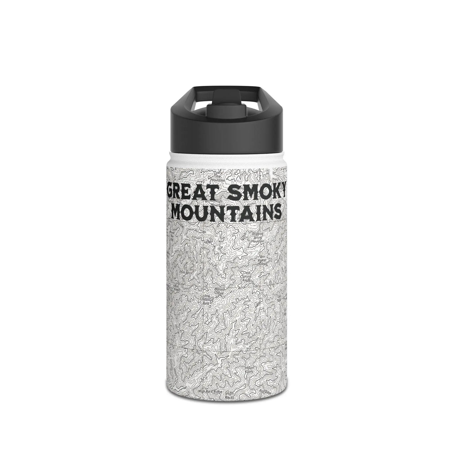 Great Smoky Mountains National Park Stainless Steel Water Bottle Handle Lid (3 Sizes, 3 Lid Options) Appalachian Trail Clingmans Dome - Park Service Apparel