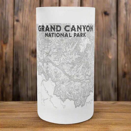 Grand Canyon National Park Topographic Frosted Mug - Park Service Apparel