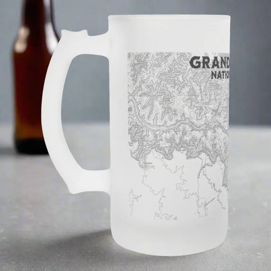 Grand Canyon National Park Topographic Frosted Mug - Park Service Apparel