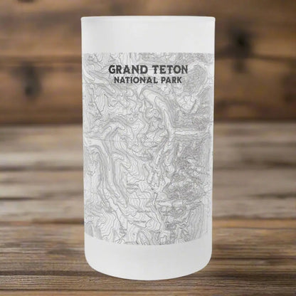 Grand Teton National Park Topographic Pint Mug - Park Service Apparel