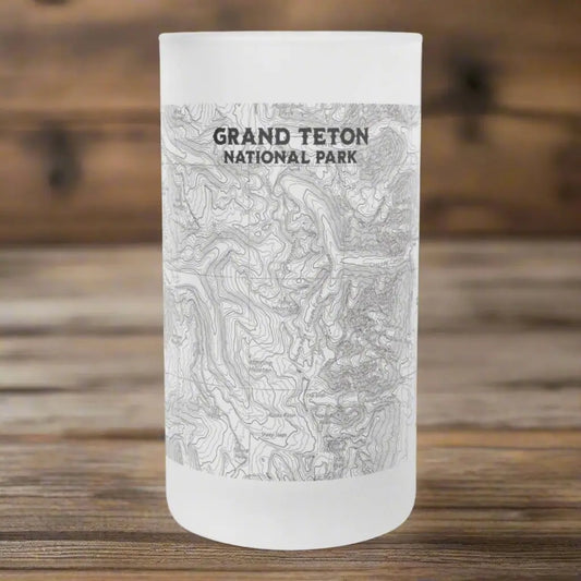 Grand Teton National Park Topographic Pint Mug - Park Service Apparel