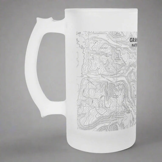 Grand Teton National Park Topographic Pint Mug - Park Service Apparel