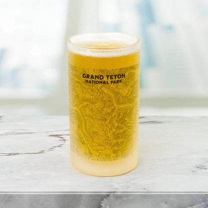 Grand Teton National Park Topographic Pint Mug - Park Service Apparel