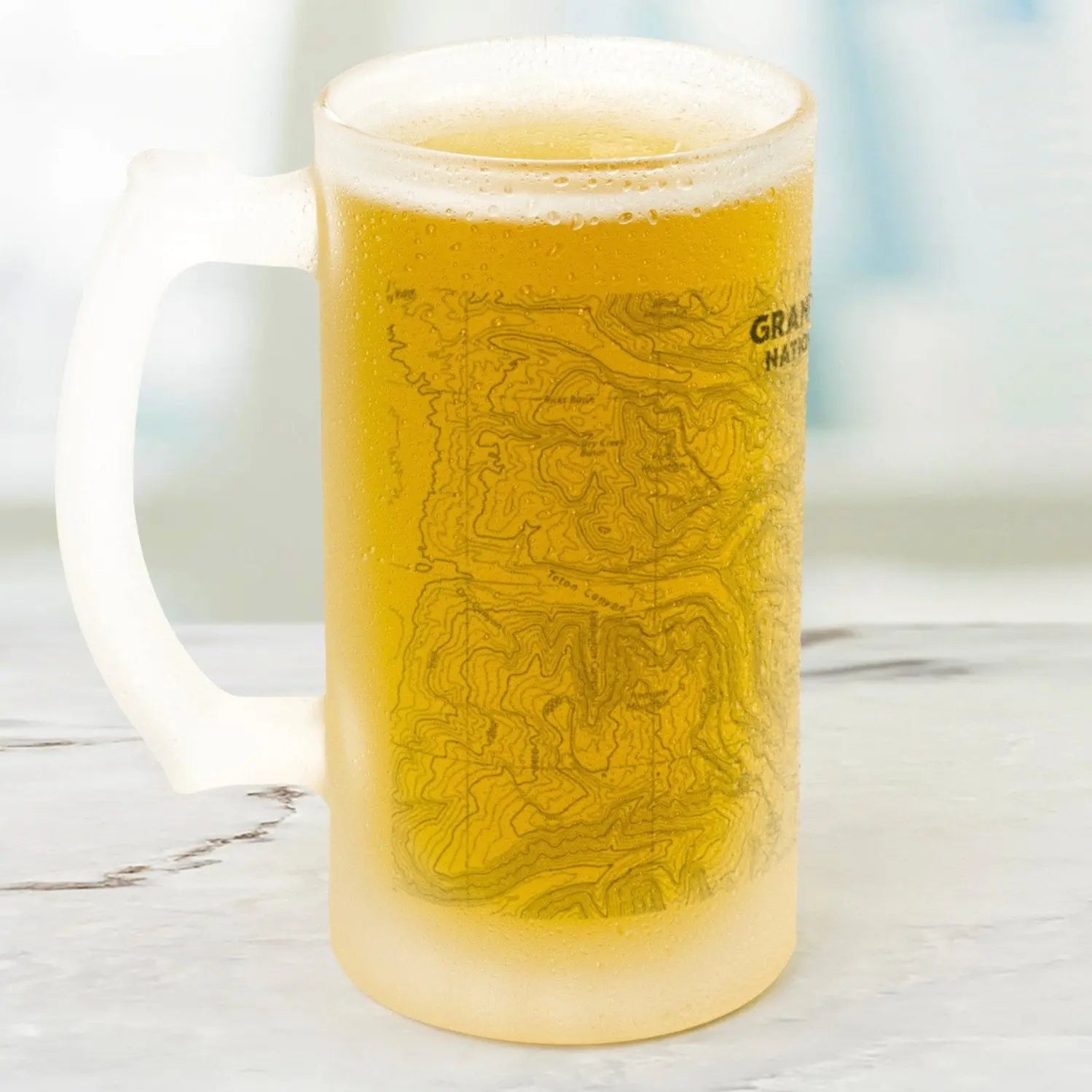 Grand Teton National Park Topographic Pint Mug - Park Service Apparel