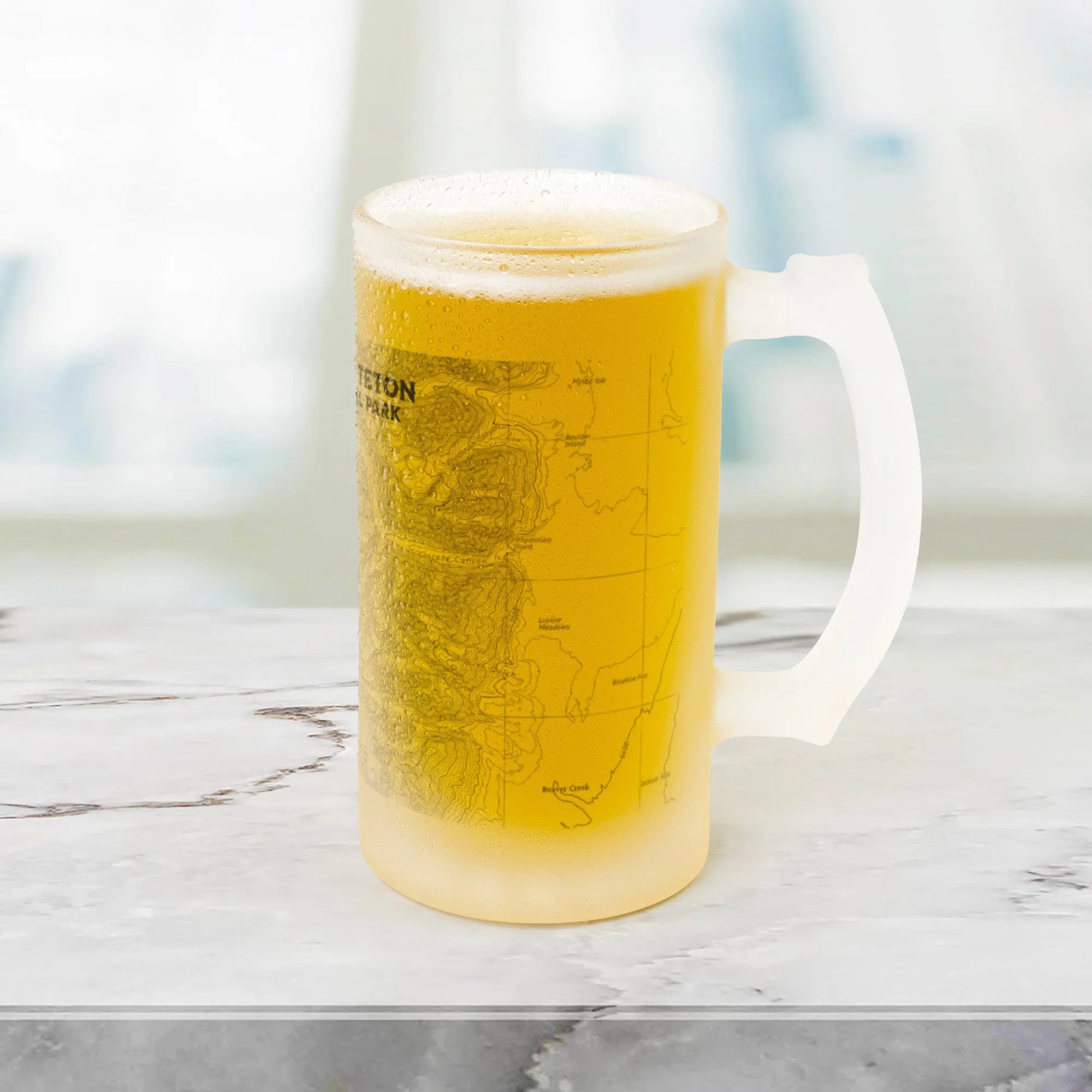 Grand Teton National Park Topographic Pint Mug - Park Service Apparel