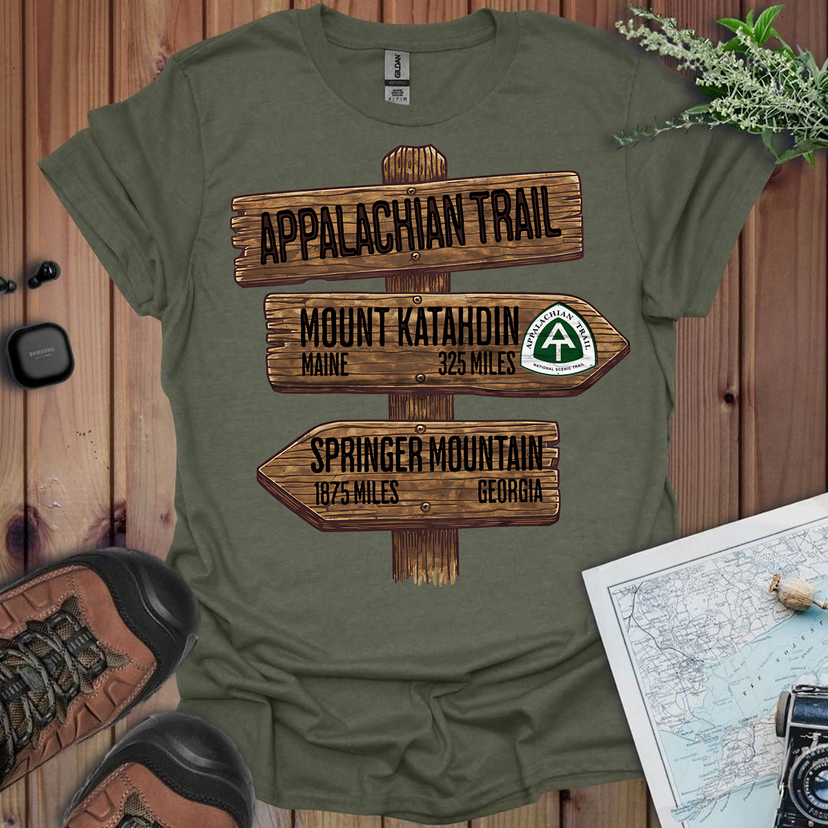 Appalachian Trail Unisex Fit Soft T-Shirt Katahdin Springer 2200 Miles Printify