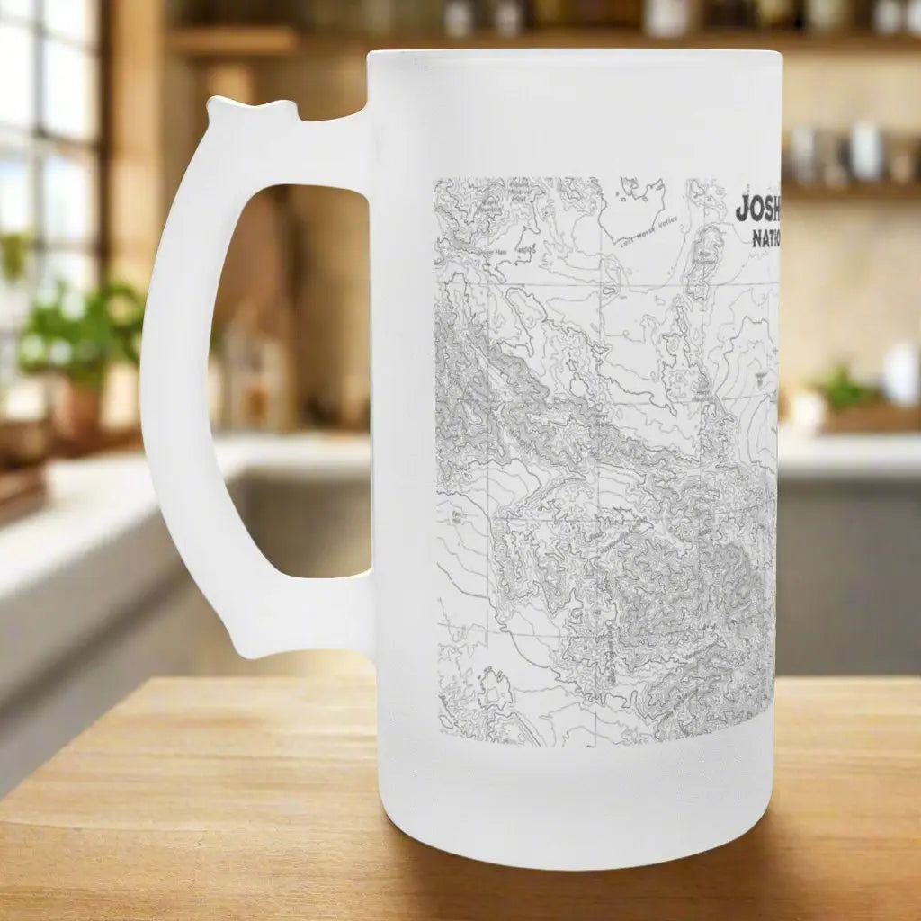 Joshua Tree National Park Topographic Pint Mug - Park Service Apparel