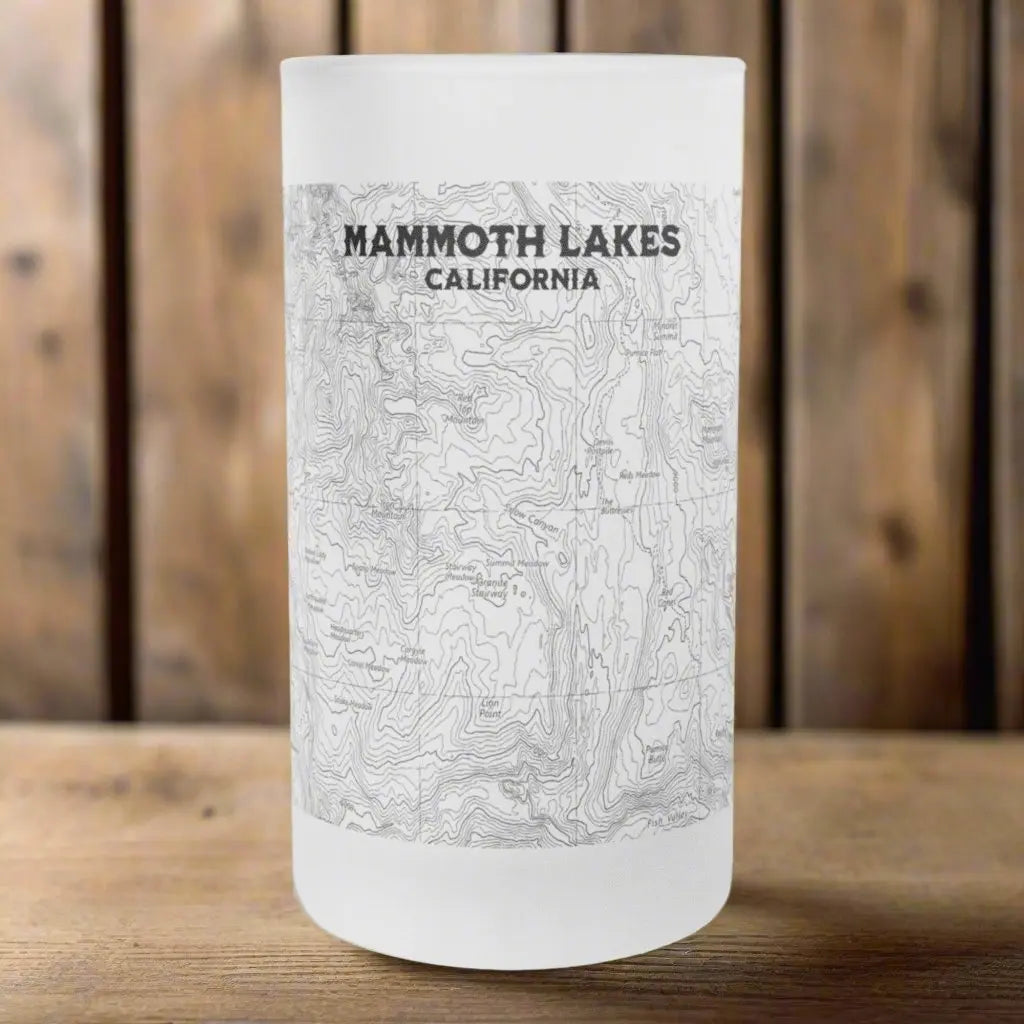 Mammoth Lakes California Topographic Pint Mug - Park Service Apparel