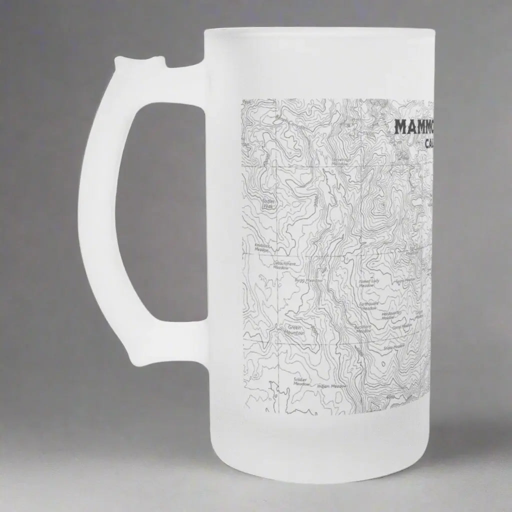 Mammoth Lakes California Topographic Pint Mug - Park Service Apparel