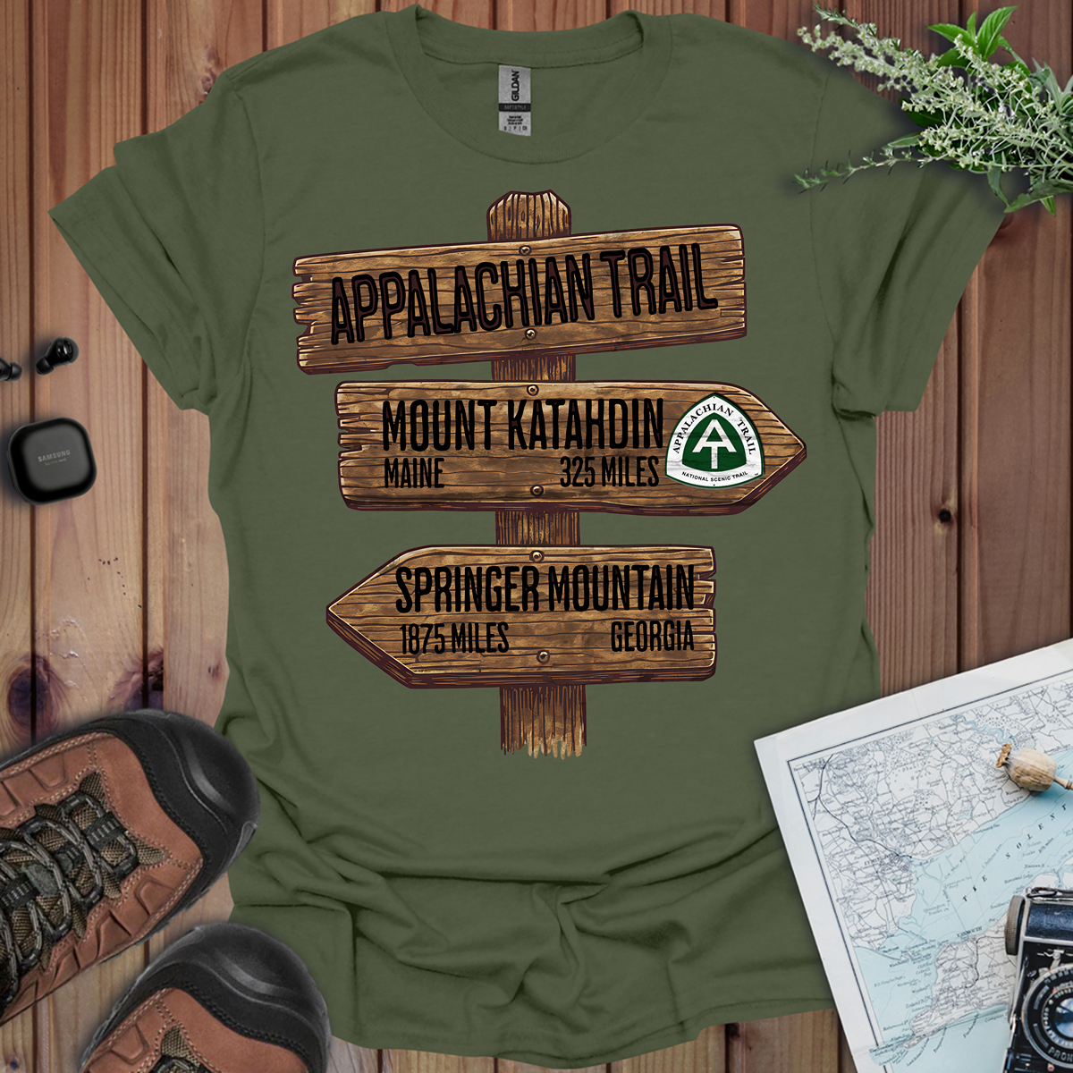 Appalachian Trail Unisex Fit Soft T-Shirt Katahdin Springer 2200 Miles Printify