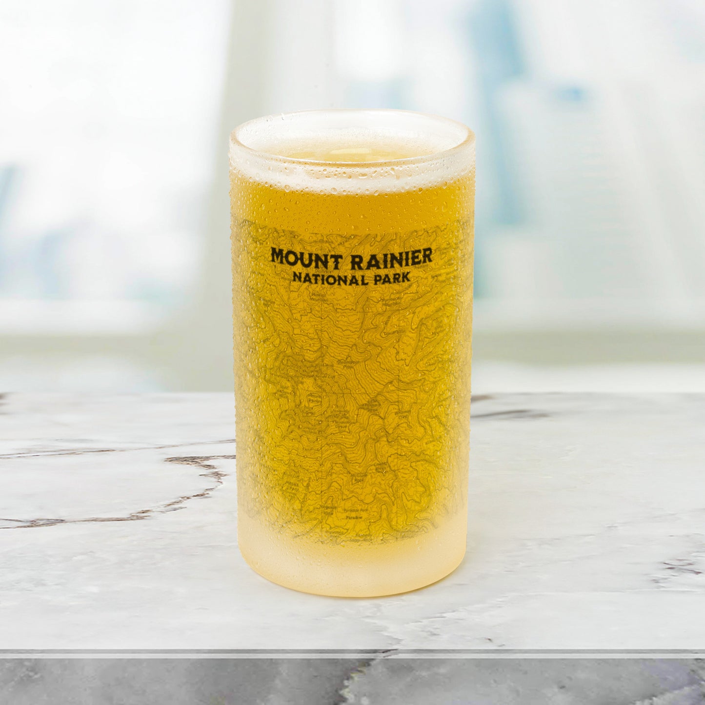 Mount Rainier National Park Topographic Pint Mug teelaunch