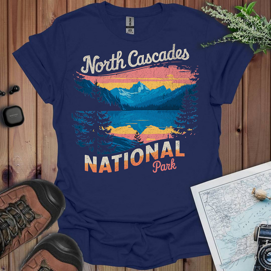 North Cascades National Park Unisex Fit Soft Vintage T-Shirt Printify