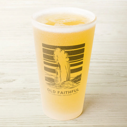 Old Faithful Frosted Pint Yellowstone National Park - Park Service Apparel
