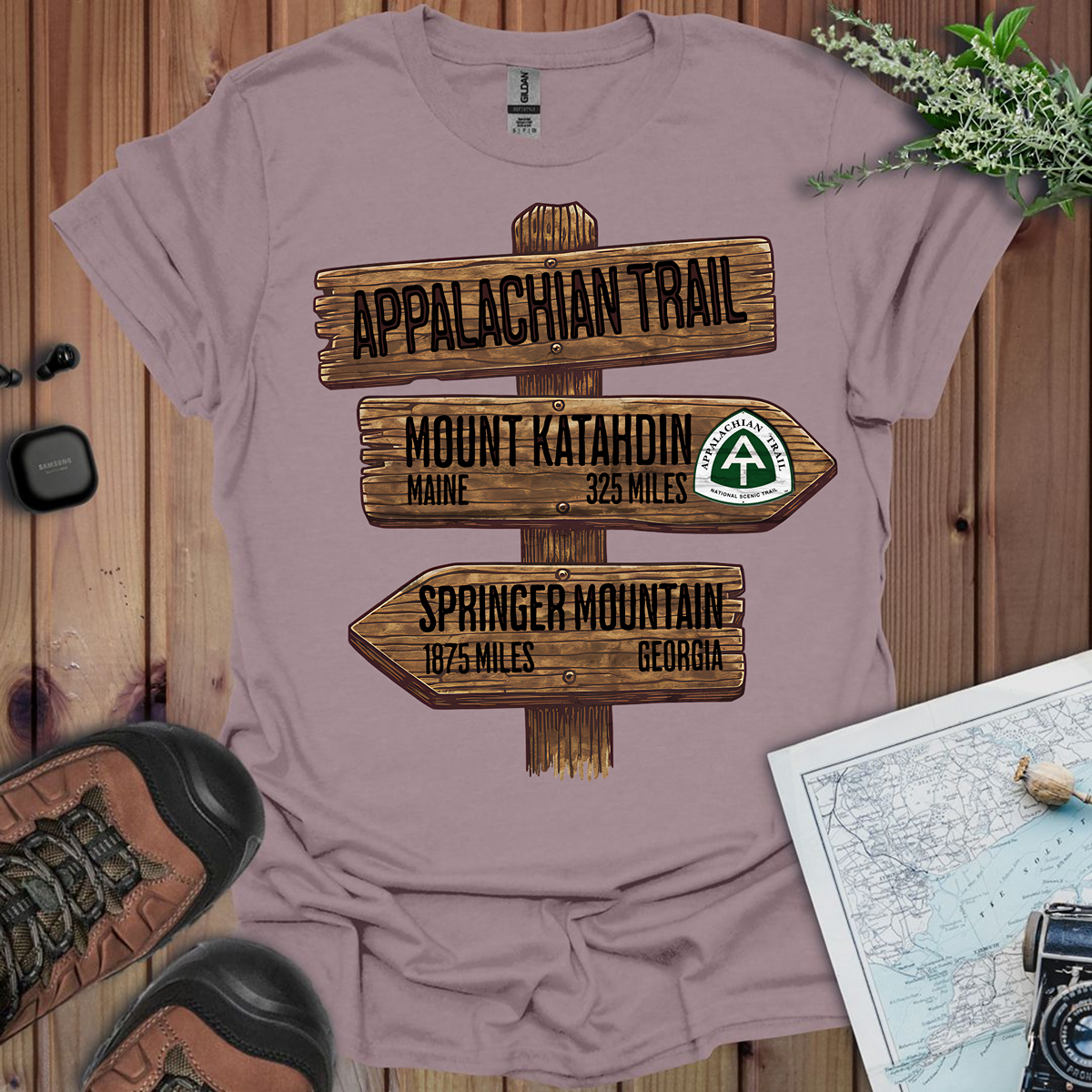 Appalachian Trail Unisex Fit Soft T-Shirt Katahdin Springer 2200 Miles Printify