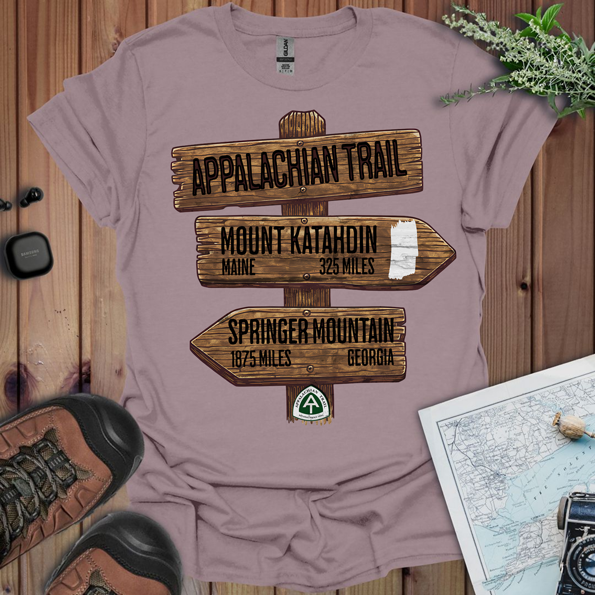 Appalachian Trail White Blaze Unisex Fit Soft T-Shirt Katahdin Springer 2200 Miles Printify