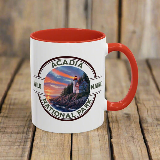 Acadia National Park Accent Mug (2 Sizes, 5 Colors) - Park Service Apparel