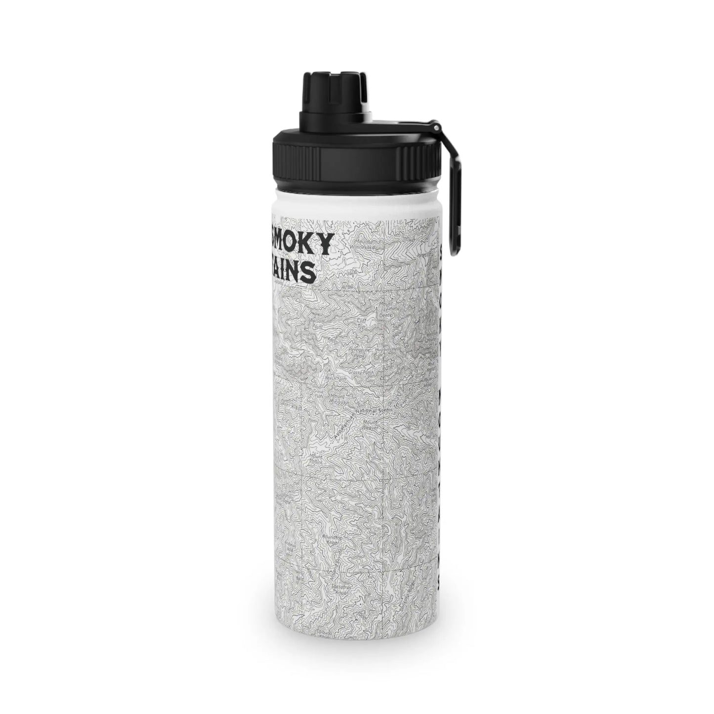 Great Smoky Mountains National Park Stainless Steel Water Bottle Handle Lid (3 Sizes, 3 Lid Options) Appalachian Trail Clingmans Dome - Park Service Apparel