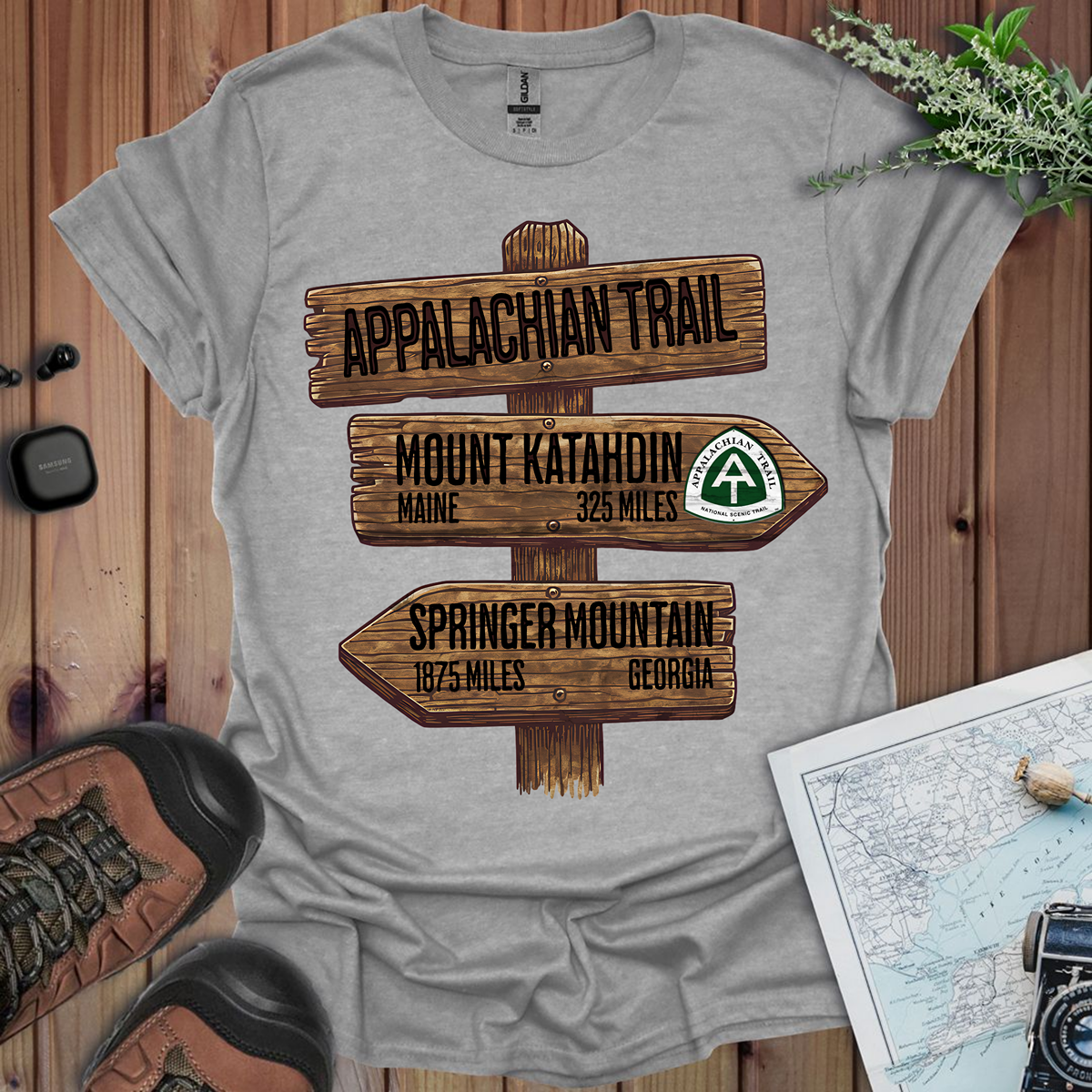 Appalachian Trail Unisex Fit Soft T-Shirt Katahdin Springer 2200 Miles Printify