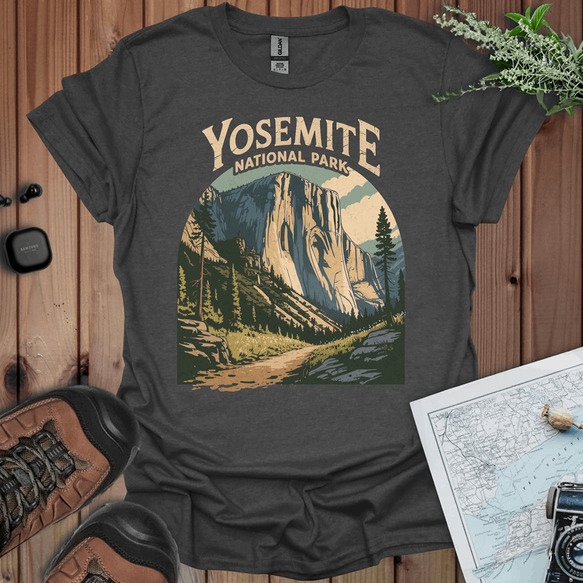 Yosemite Valley El Capitan Unisex Fit Soft T-Shirt Printify