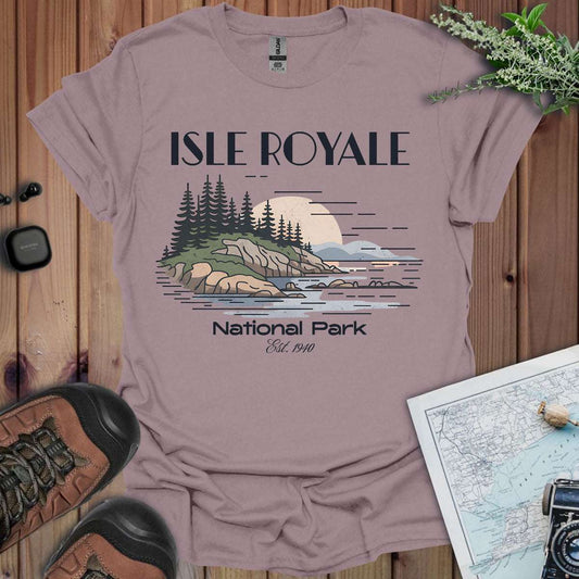 Isle Royale Superior Lines National Park Unisex T-Shirt T-Shirt Printify Paragon S