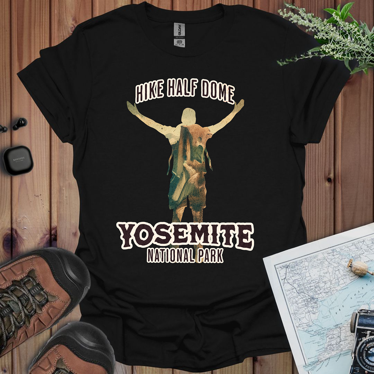 Hike Half Dome Yosemite National Park Unisex Fit Soft T-Shirt Printify