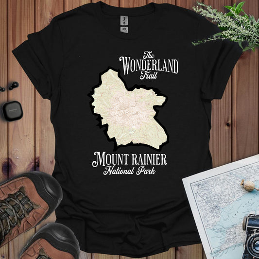 Wonderland Trail Mount Rainier National Park Unisex Fit Soft T-Shirt Printify
