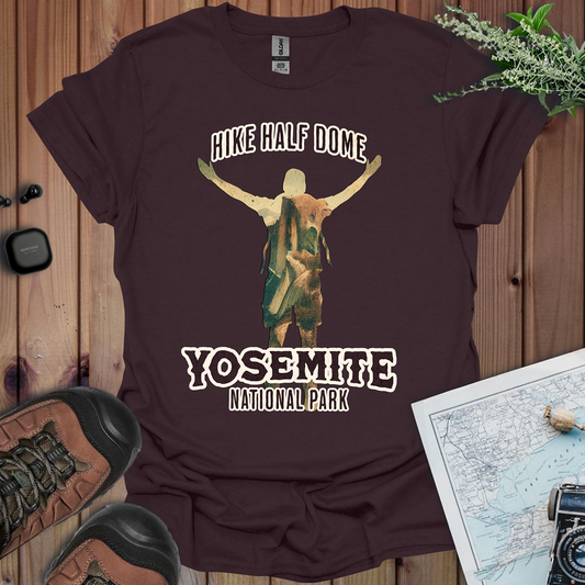 Hike Half Dome Yosemite National Park Unisex Fit Soft T-Shirt Printify