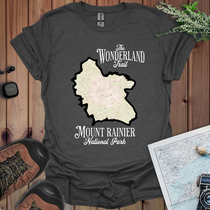 Wonderland Trail Mount Rainier National Park Unisex Fit Soft T-Shirt Printify