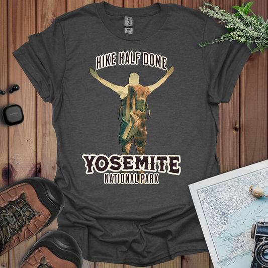 Hike Half Dome Yosemite National Park Unisex Fit Soft T-Shirt Printify