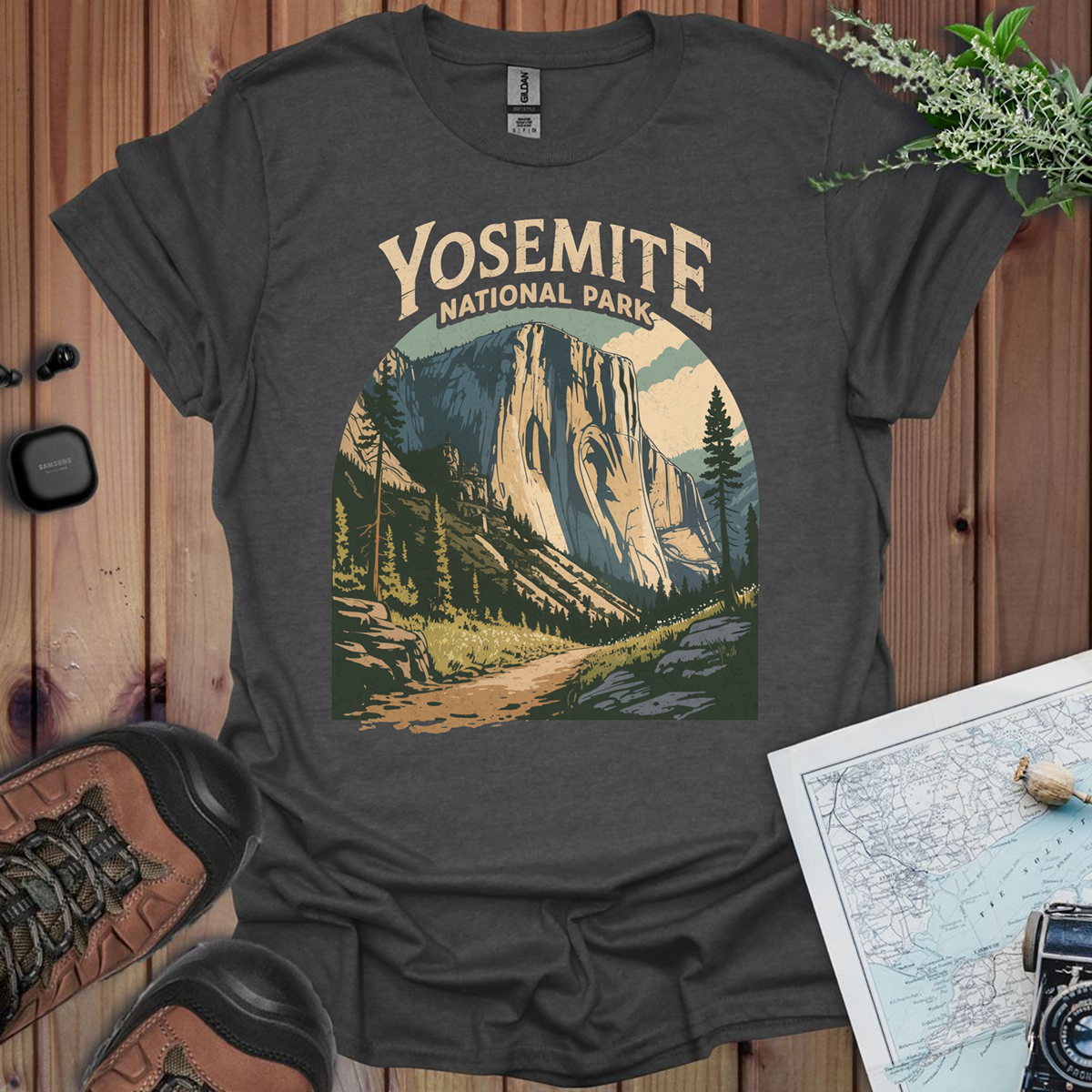 Yosemite Valley El Capitan Unisex Fit Soft T-Shirt Printify