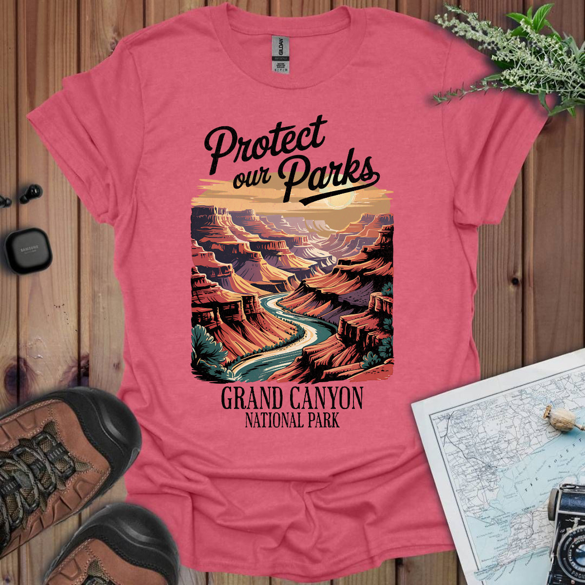 Protect Our Parks Grand Canyon National Park Unisex Fit Soft T-Shirt Printify