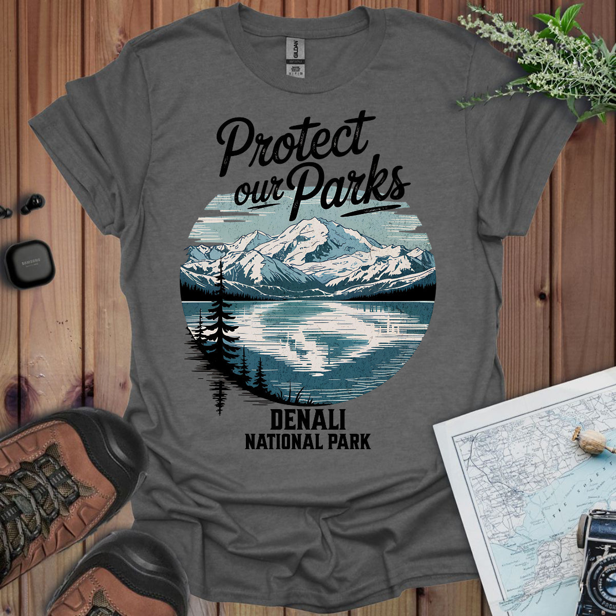 Protect Our Parks Denali National Park Unisex Fit Soft T-Shirt Printify