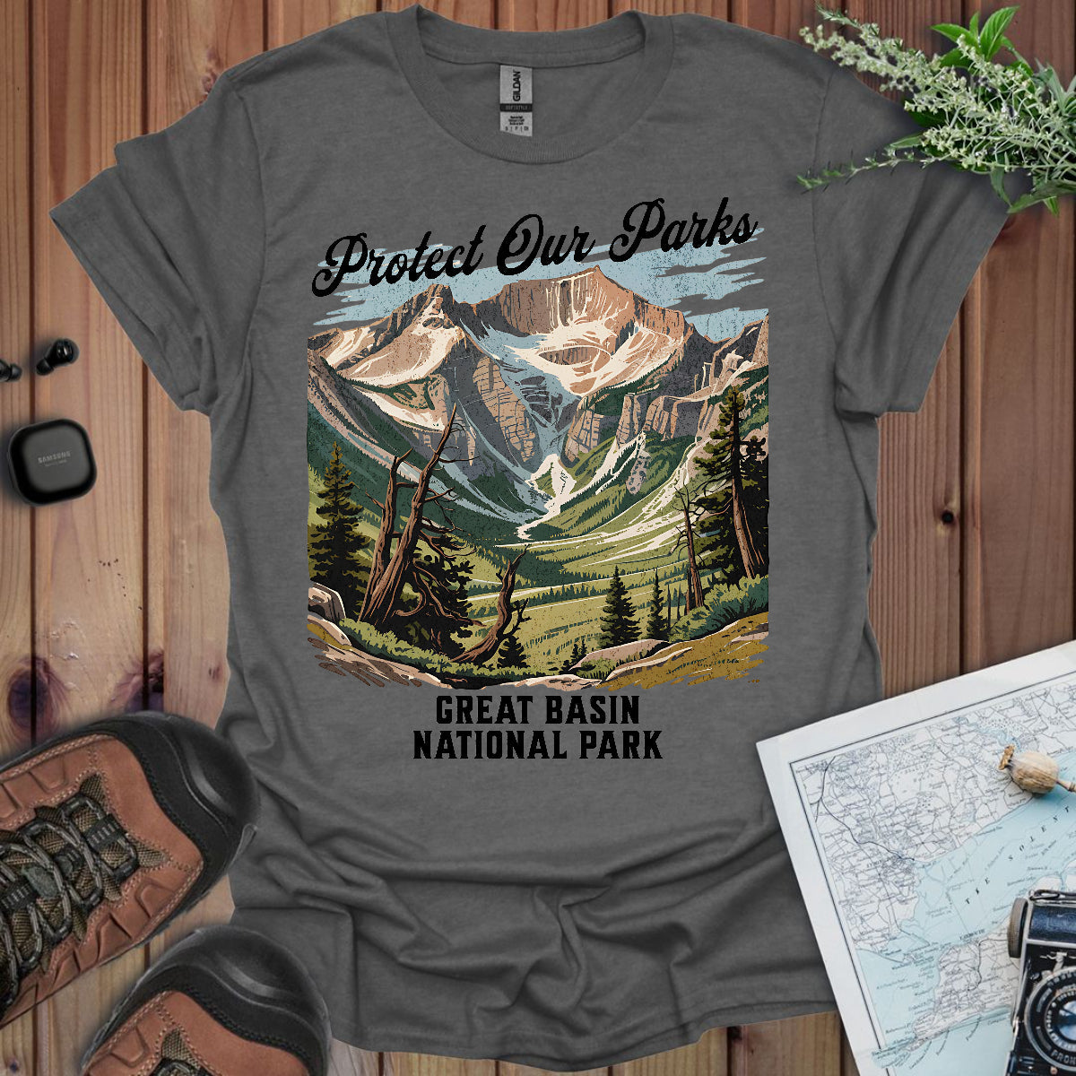 Protect Our Parks Great Basin National Park Unisex Fit Soft T-Shirt Printify