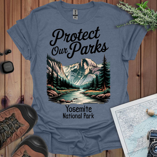Protect Our Parks Yosemite Valley Half Dome Unisex Fit Soft T-Shirt Printify