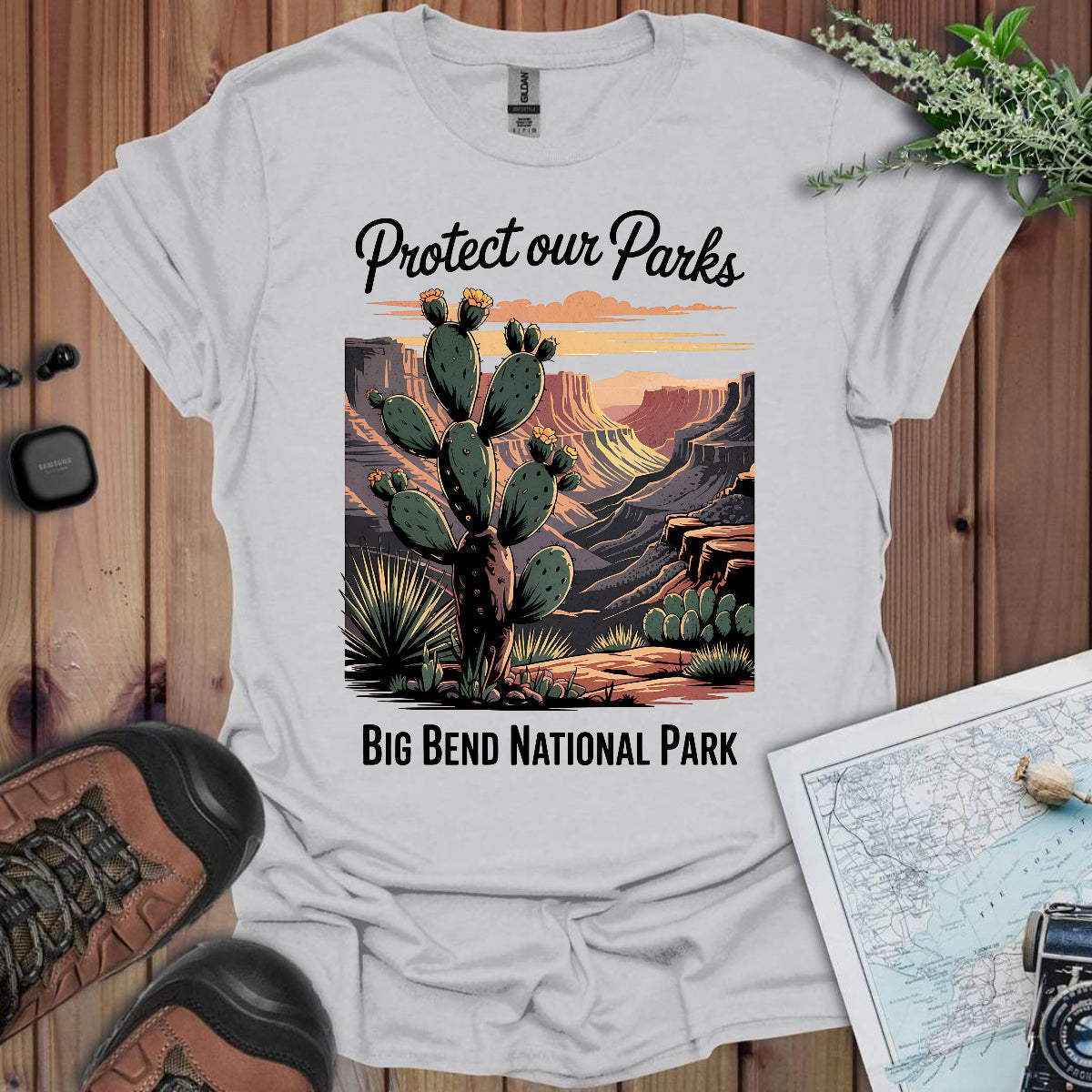 Protect Our Parks Big Bend National Park Unisex Fit Soft T-Shirt Printify