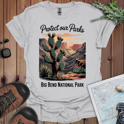 Protect Our Parks Big Bend National Park Unisex Fit Soft T-Shirt Printify