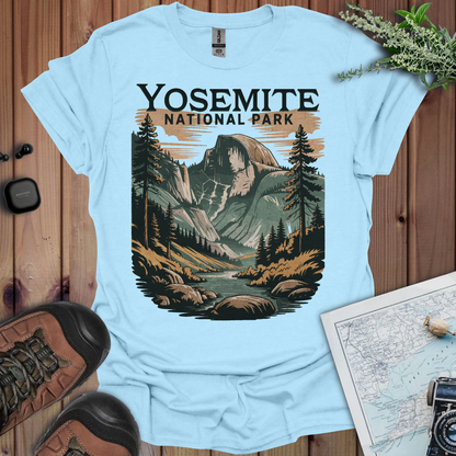 Yosemite Valley Half Dome Unisex Fit Soft T-Shirt Printify