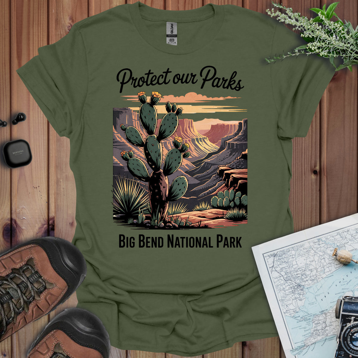 Protect Our Parks Big Bend National Park Unisex Fit Soft T-Shirt Printify