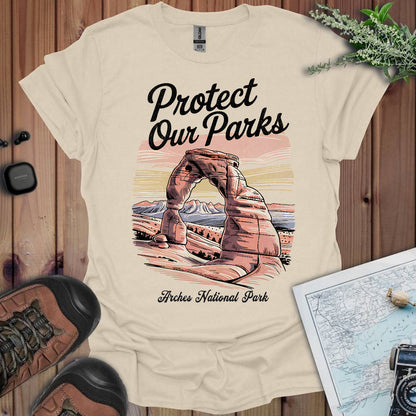 Protect Our Parks Arches Unisex Fit Soft T-Shirt Printify