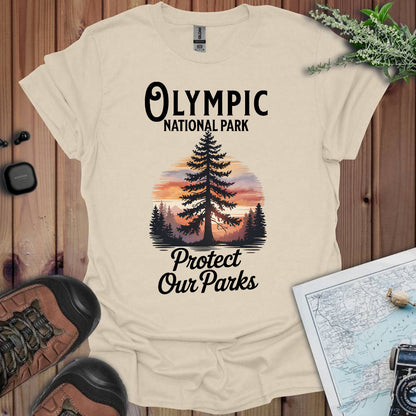 Protect Our Parks Olympic National Park Unisex Fit Soft T-Shirt Printify