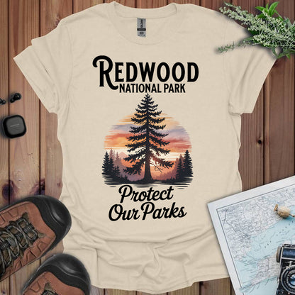 Protect Our Parks Redwood National Park Unisex Fit Soft T-Shirt Printify