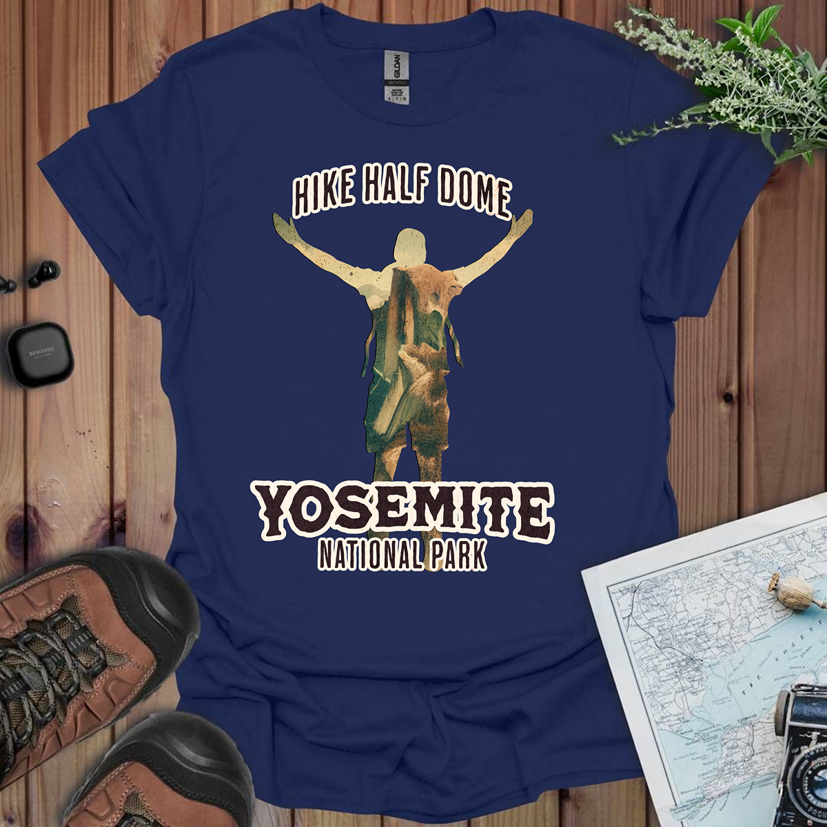 Hike Half Dome Yosemite National Park Unisex Fit Soft T-Shirt Printify