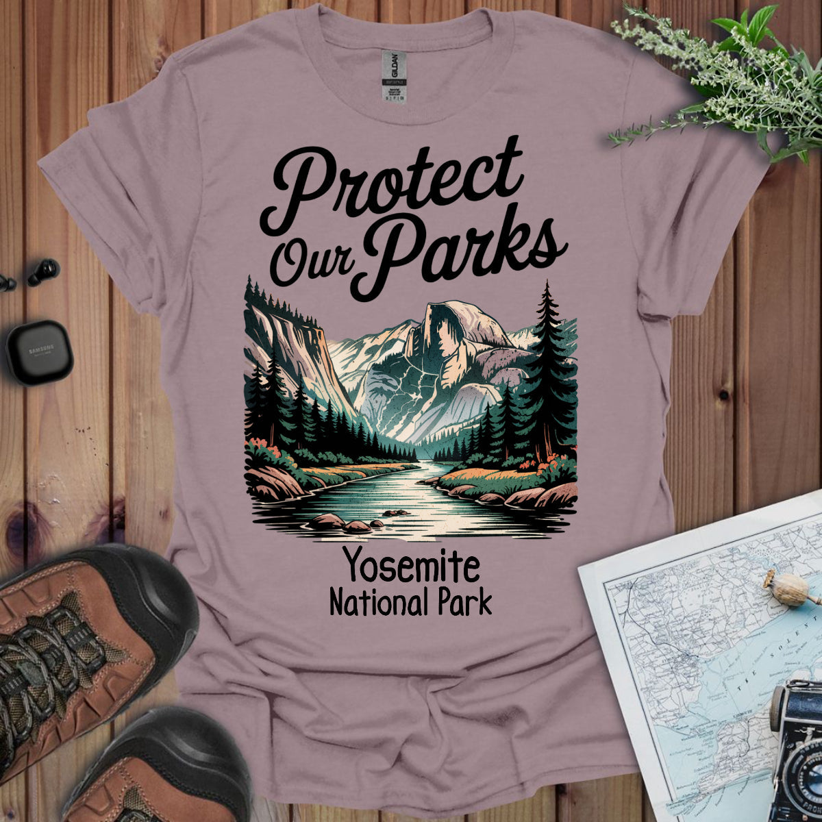 Protect Our Parks Yosemite Valley Half Dome Unisex Fit Soft T-Shirt Printify