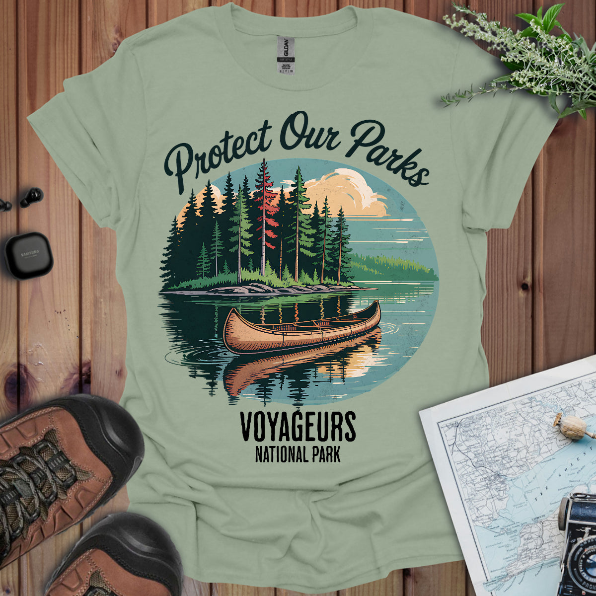 Protect Our Parks Voyageurs National Park Unisex Fit Soft T-Shirt Printify