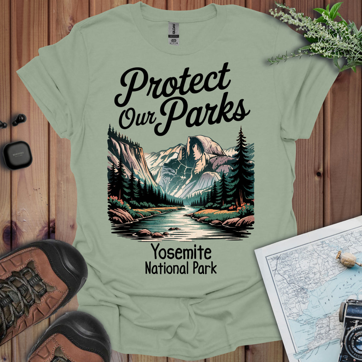 Protect Our Parks Yosemite Valley Half Dome Unisex Fit Soft T-Shirt Printify