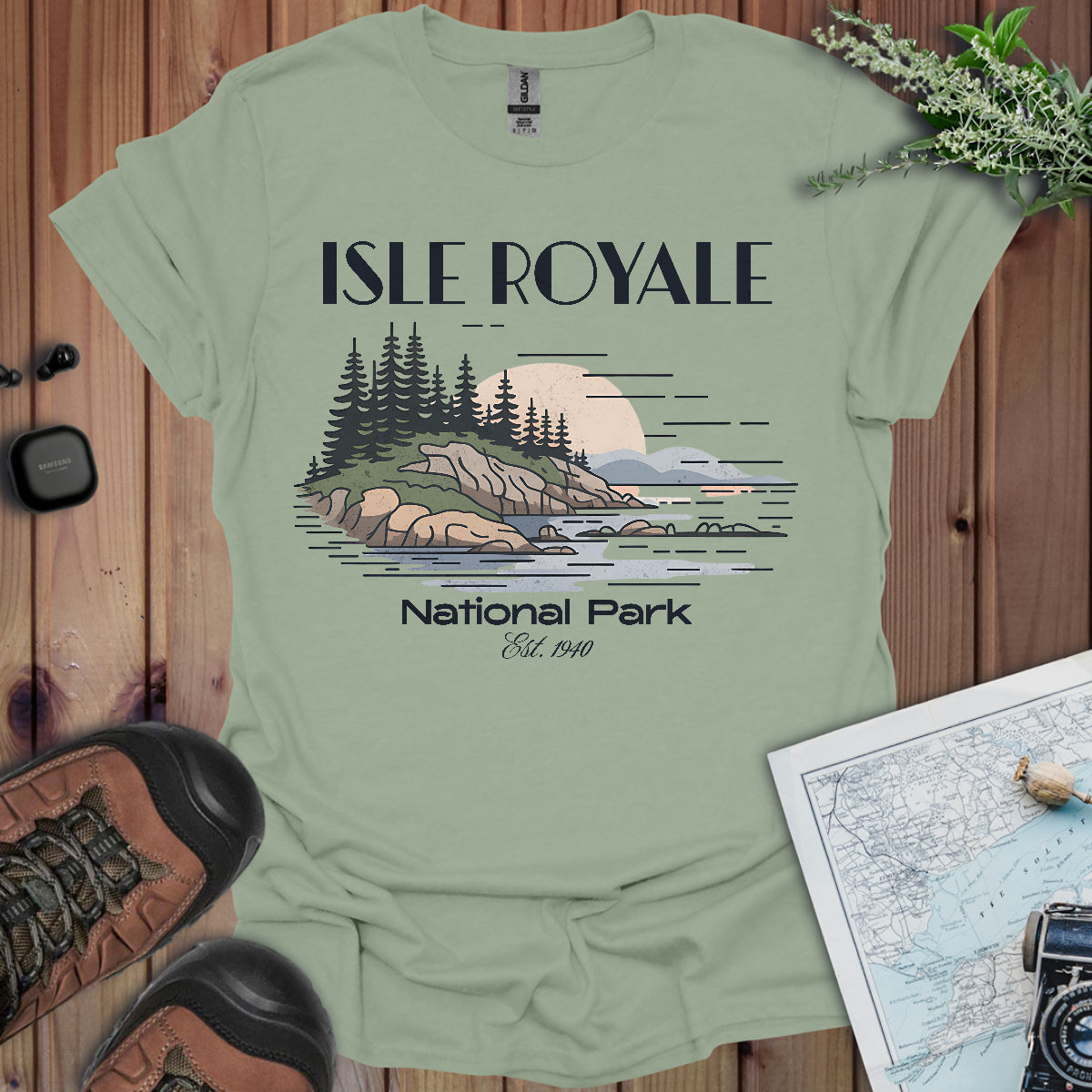 Isle Royale Superior Lines National Park Unisex Fit Soft T-Shirt