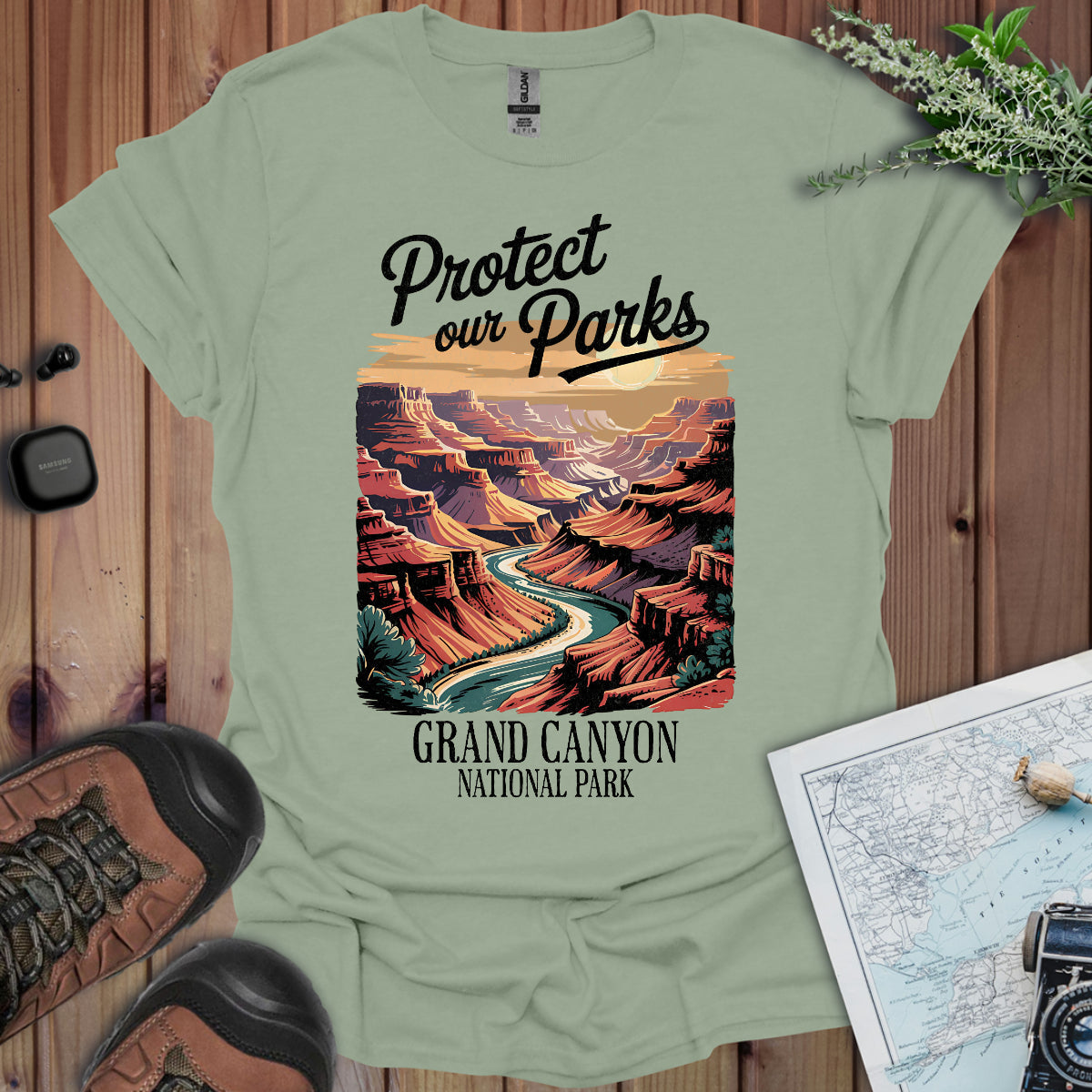 Protect Our Parks Grand Canyon National Park Unisex Fit Soft T-Shirt Printify