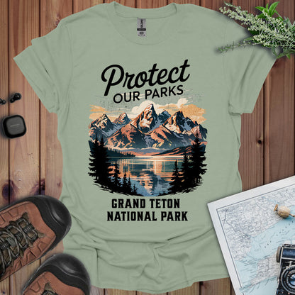 Protect Our Parks Grand Teton National Park Unisex Fit Soft T-Shirt Printify