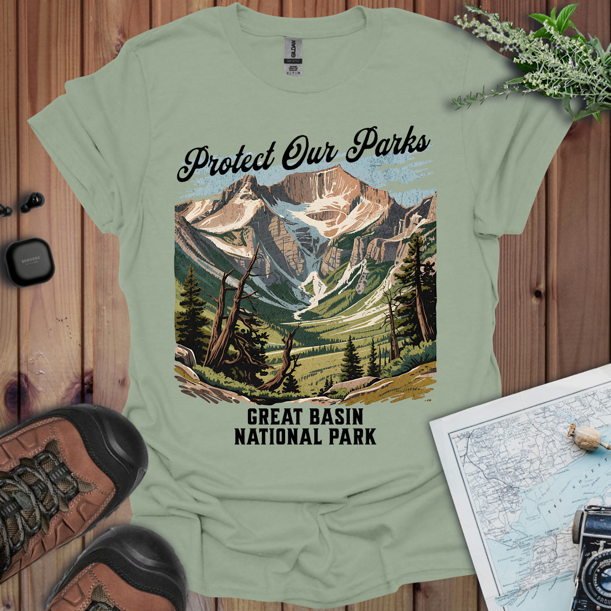 Protect Our Parks Great Basin National Park Unisex Fit Soft T-Shirt Printify