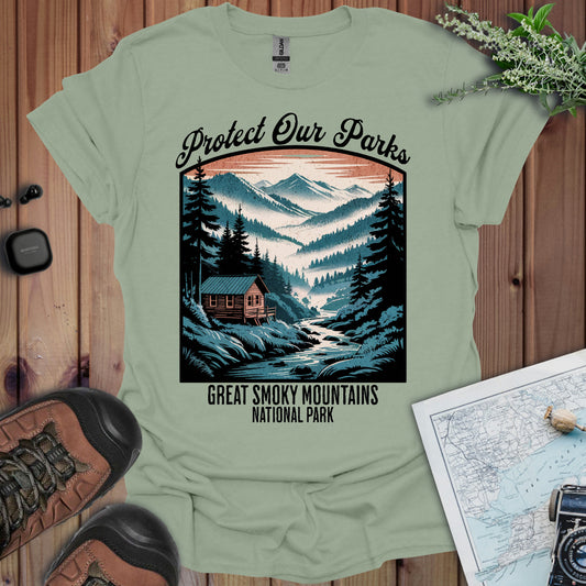 Protect Our Parks Great Smoky Mountains National Park Unisex Fit Soft T-Shirt Printify